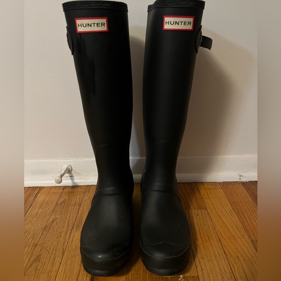 womens hunter boots, tall - Picture 1 of 4